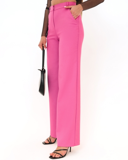 Широкие стильные брюки LZ Palazzo, фуксия